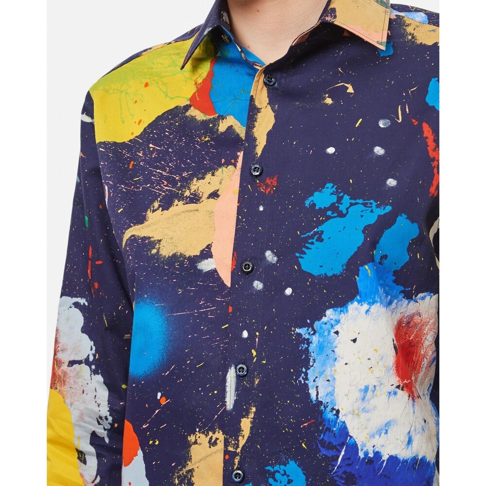 Ralph Lauren Collection Adrien Print Cotton Satin Shirt, size 2, NWT - Picture 14 of 15